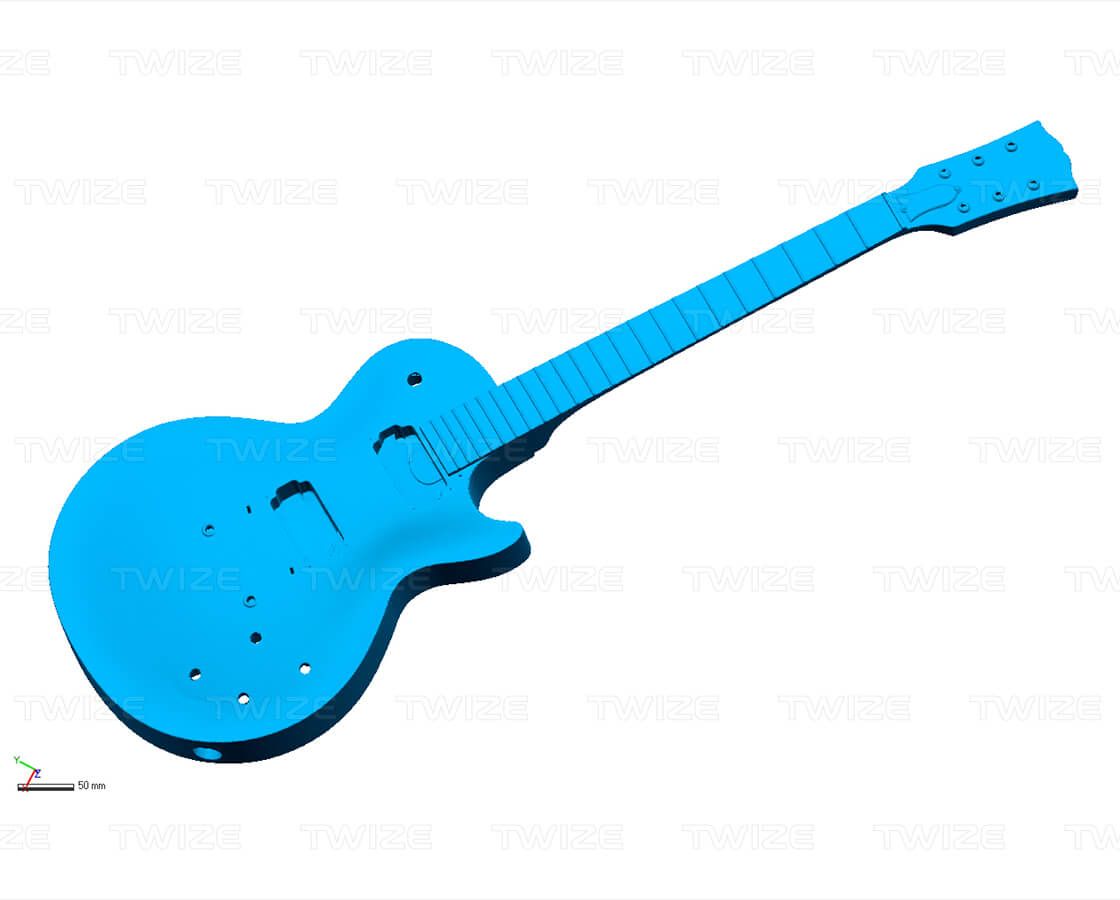 3D-cканирование гитары для создания нового образца