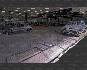 Облако точек автомобиля (вид 3)