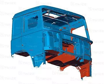 CAD-модель кабины грузовика (вид 3)