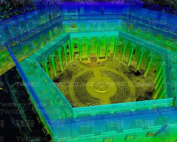 Облако точек здания (вид 1)