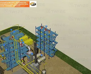 3D-модель завода (вид 4)