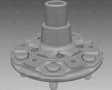 Результат 3D-сканирования ступицы