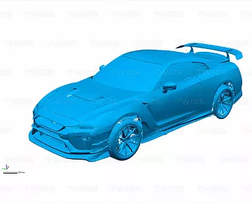Облако точек автомобиля (вид 4)