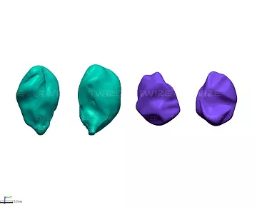 Полигональная 3D‑модель полудрагоценных камней (вид 1)