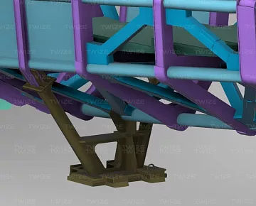3D-модель металлических конструкций (вид 3)