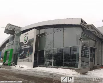 Фасад здания автомобильного технического центра
