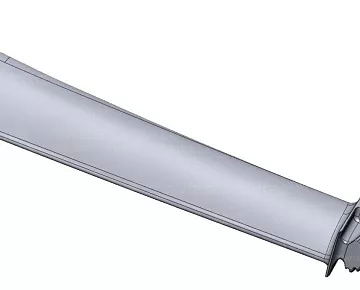 CAD-модель лопатки турбины