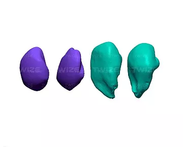 Полигональная 3D‑модель полудрагоценных камней (вид 3)