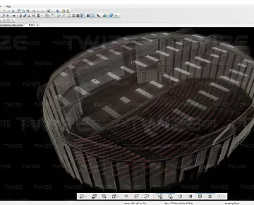 Облако точек актового зала (вид 3)