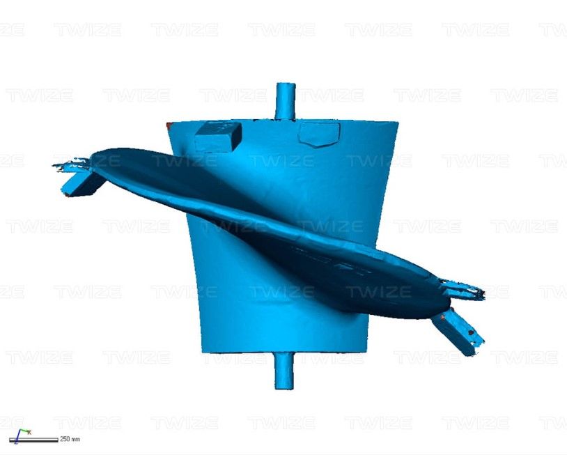 Создание 3D-модели лопасти винта ледокола