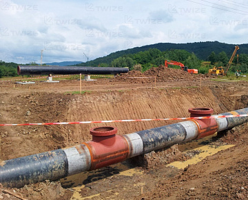 Макет реконструкции магистральных газопроводов - вид 1