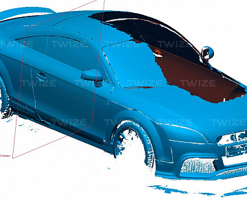Полигональная 3D‑модель автомобиля (вид 1)