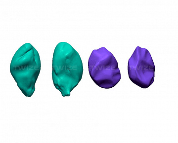 Полигональная 3D‑модель полудрагоценных камней (вид 2)