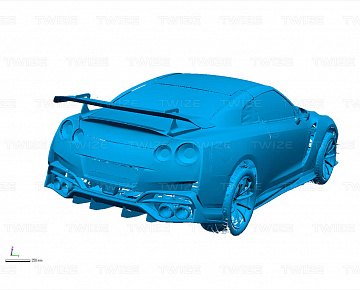 3D-сканирование Nissan GTR - вид 10
