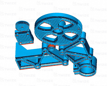 3D-модель запчасти принтера (вид 3)
