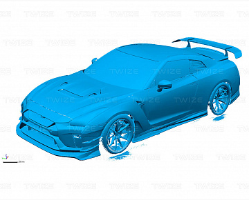 3D‑сканирование Nissan GTR - вид 6