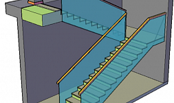 Создание обмерных чертежей для проекта облицовки лестницы