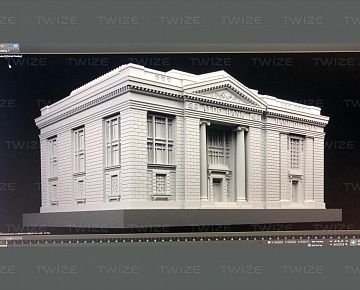 3D-печать макета здания банка - вид 5