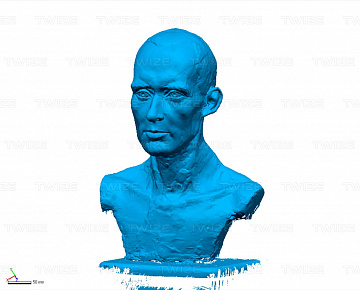 Получение 3D-модели бюста Георгия Гурьянова - вид 2