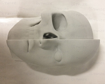 3D‑прототип головы из гипсового композита  - вид 5