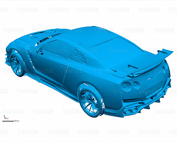 3D‑сканирование Nissan GTR - вид 11