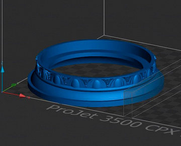3D‑моделирование и 3D‑печать наградного сувенира из воска - вид 6