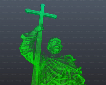 Создание 3D-модели памятника для Московской патриархии - вид 8