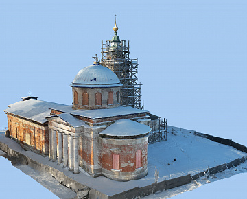 Фотограмметрическая модель храма (вид 1)