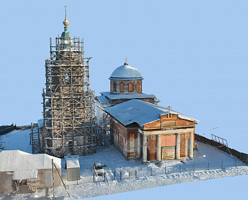 Фотограмметрическая модель храма (вид 3)