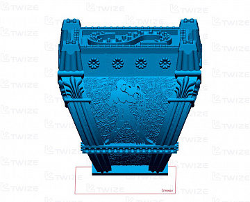 3D-модель перстня для печати (вид 2)