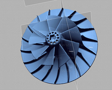 Получение 3D-модели колеса турбины - вид 5