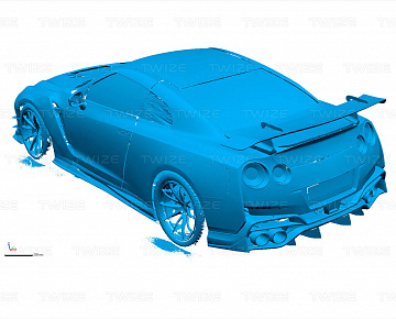3D-сканирование Nissan GTR - вид 7