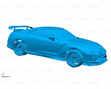 3D-сканирование Nissan GTR - вид 9