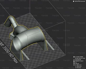 3D-модель детали для авиастроения (вид 2)