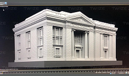 3D-печать макета здания банка