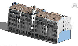3D-обмеры фасадов гостиницы «Волга» в г. Саратов