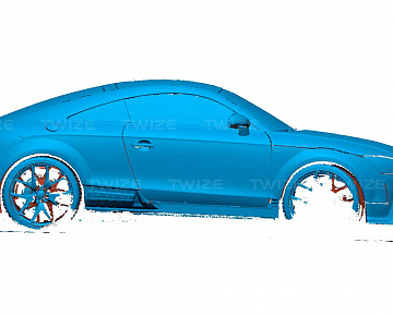 Полигональная 3D‑модель автомобиля (вид 3)