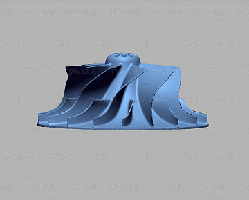 Получение 3D-модели колеса турбины - вид 6