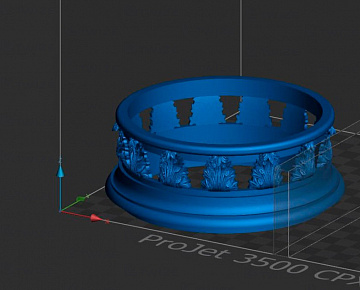 3D-моделирование и 3D-печать наградного сувенира из воска - вид 4
