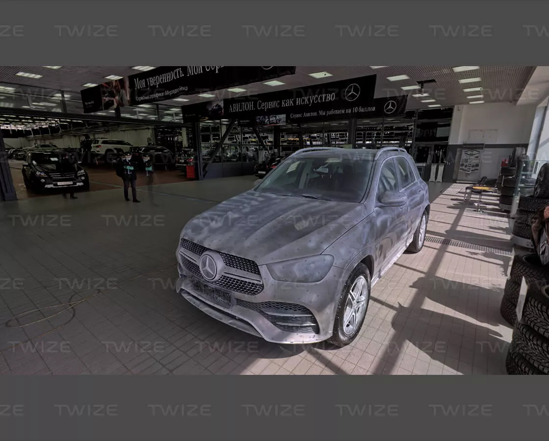Сканирование автомобиля Mercedes для видеотура
