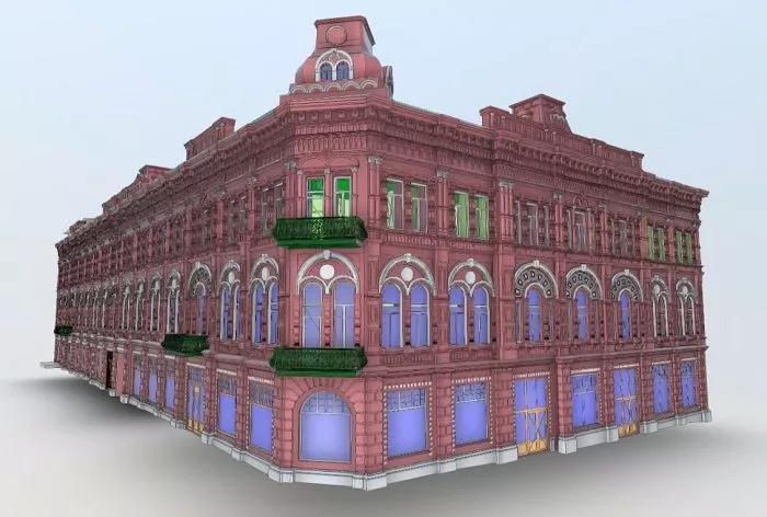 3D-моделирование гостиницы «Московская» в г. Саратов